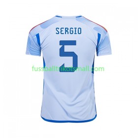 Fußballtrikots Spanien SERGIO BUSQUETS 5 FIFA WM 2022 Kurzarm Auswärts-trikot kaufen